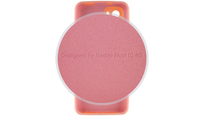 Чохол Silicone Cover Full Camera (AA) для Xiaomi Redmi Note 10 / Note 10s Рожевий / Pudra - фото