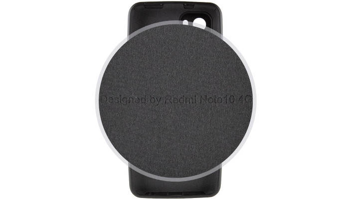 Чохол Silicone Cover Full Camera (AA) для Xiaomi Redmi Note 10 / Note 10s Чорний / Black - фото