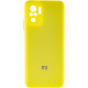 Чохол Silicone Cover Full Camera (AA) для Xiaomi Redmi Note 10 / Note 10s Жовтий / Bright Yellow - фото