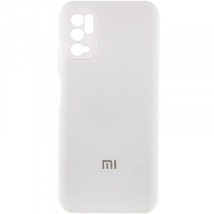 Чехол Silicone Cover Full Camera (AA) для Xiaomi Redmi Note 10 5G / Poco M3 Pro Белый / White