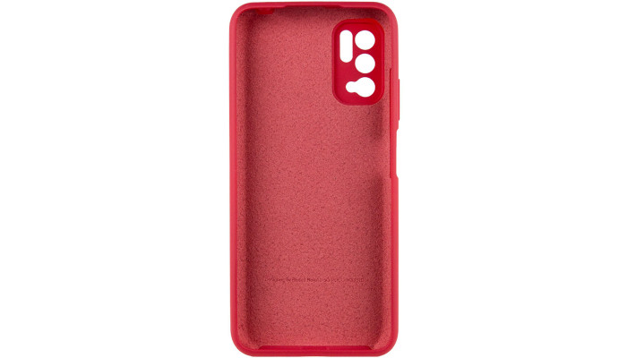 Чохол Silicone Cover Full Camera (AA) для Xiaomi Redmi Note 10 5G / Poco M3 Pro Червоний / Rose Red - фото