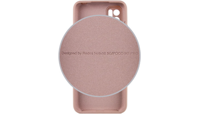 Чохол Silicone Cover Full Camera (AA) для Xiaomi Redmi Note 10 5G / Poco M3 Pro Рожевий / Pink Sand - фото