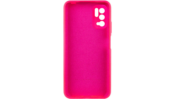 Чехол Silicone Cover Full Camera (AA) для Xiaomi Redmi Note 10 5G / Poco M3 Pro Розовый / Barbie pink - фото