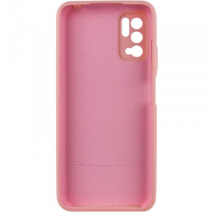 Чехол Silicone Cover Full Camera (AA) для Xiaomi Redmi Note 10 5G / Poco M3 Pro Розовый / Pink