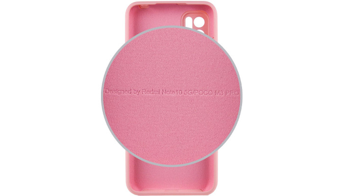 Чохол Silicone Cover Full Camera (AA) для Xiaomi Redmi Note 10 5G / Poco M3 Pro Рожевий / Pudra - фото