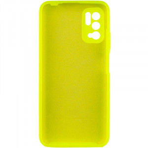 Чехол Silicone Cover Full Camera (AA) для Xiaomi Redmi Note 10 5G / Poco M3 Pro Салатовый / Neon green