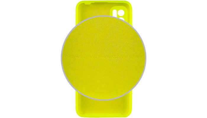 Чехол Silicone Cover Full Camera (AA) для Xiaomi Redmi Note 10 5G / Poco M3 Pro Салатовый / Neon green - фото