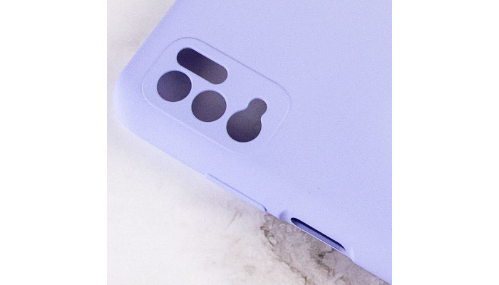Чохол Silicone Cover Full Camera (AA) для Xiaomi Redmi Note 10 5G / Poco M3 Pro Бузковий / Dasheen - фото