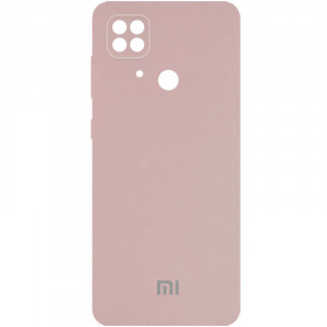 Чехол Silicone Cover Full Camera (AA) для Xiaomi Redmi 10C Розовый / Pink Sand