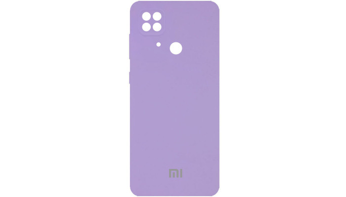 Чехол Silicone Cover Full Camera (AA) для Xiaomi Redmi 10C Сиреневый / Dasheen - фото