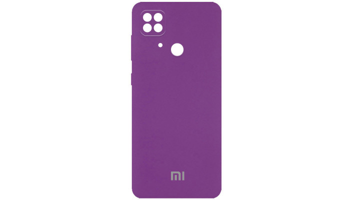 Чехол Silicone Cover Full Camera (AA) для Xiaomi Redmi 10C Фиолетовый / Grape - фото