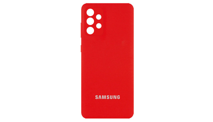 Чехол Silicone Cover Full Camera (AA) для Samsung Galaxy A23 4G Красный / Red - фото