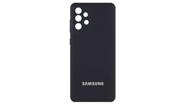 Чехол Silicone Cover Full Camera (AA) для Samsung Galaxy A23 4G Черный / Black - фото
