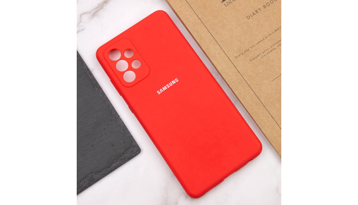 Чехол Silicone Cover Full Camera (AA) для Samsung Galaxy A33 5G Красный / Red - фото