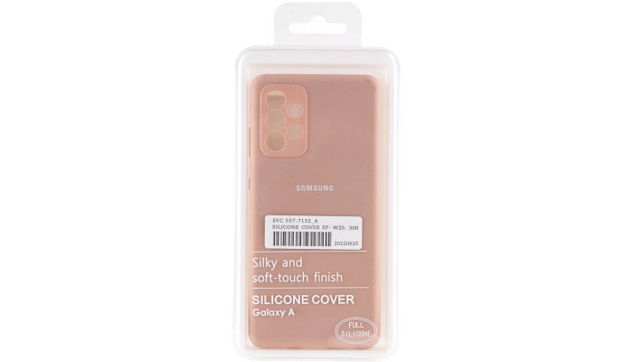Чехол Silicone Cover Full Camera (AA) для Samsung Galaxy A33 5G Розовый / Pink Sand - фото