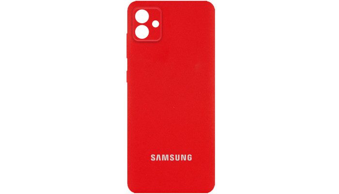 Чехол Silicone Cover Full Camera (AA) для Samsung Galaxy A04 Красный / Red - фото