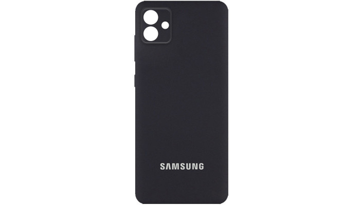 Чехол Silicone Cover Full Camera (AA) для Samsung Galaxy A04 Черный / Black - фото