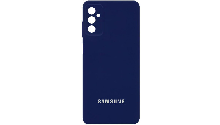 Чохол Silicone Cover Full Camera (AA) для Samsung Galaxy A04s Темно-синій / Midnight blue - фото