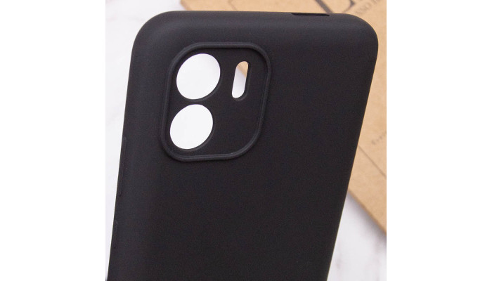 Чехол Silicone Cover Full Camera (AA) для Xiaomi Redmi A1+ / A2+ Черный / Black - фото