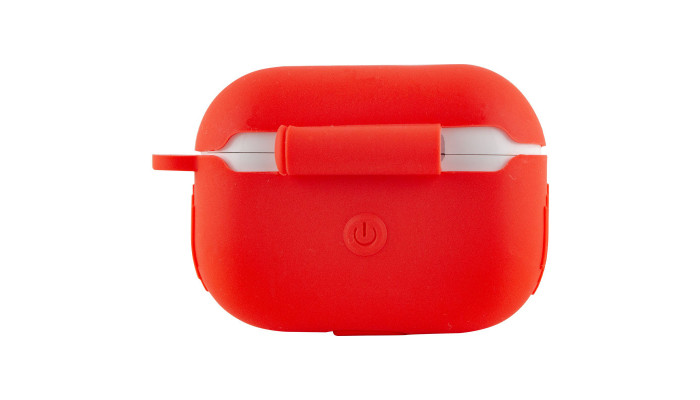 Силіконовий футляр New з карабіном для навушників Airpods Pro Червоний / Red - фото