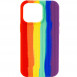 Чохол Silicone case Full Braided для Apple iPhone 13 Pro Max (6.7") Червоний / Фіолетовий