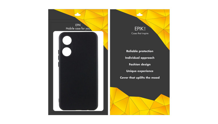 Чехол TPU Epik Black Full Camera для Oppo A38 / A18 Черный - фото