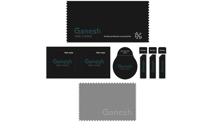 Защитное стекло Ganesh (Full Cover) для Apple iPhone 13 / 13 Pro / 14 (6.1