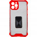 Ударопрочный чехол Transformer CrystalRing для Apple iPhone 12 Pro Max (6.7") Красный