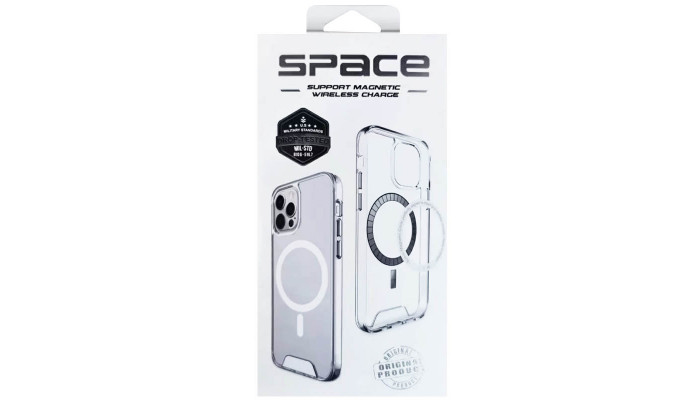 Чохол TPU Space Case with MagSafe для Samsung Galaxy S21 FE Прозорий - фото