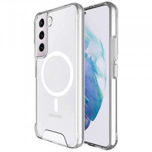 Чехол TPU Space Case with MagSafe для Samsung Galaxy S25+ / S24+ Прозрачный