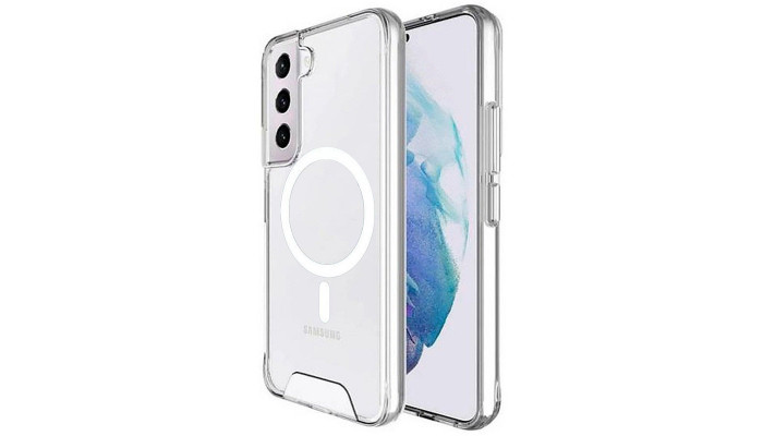 Чехол TPU Space Case with MagSafe для Samsung Galaxy S25 / S24 Прозрачный - фото