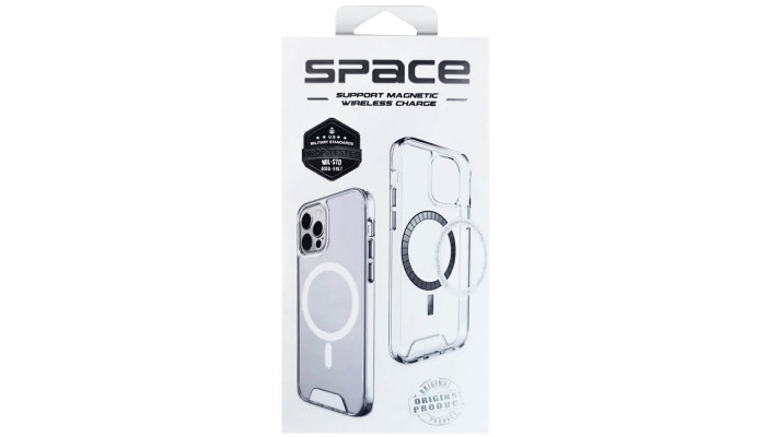 Чехол TPU Space Case with MagSafe для Samsung Galaxy S25 / S24 Прозрачный - фото