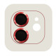 Защитное стекло Metal Classic на камеру (в упак.) для Apple iPhone 12 / 12 mini / 11 Красный / Red - фото