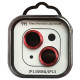 Защитное стекло Metal Classic на камеру (в упак.) для Apple iPhone 13 mini / 13 Красный / Red - фото