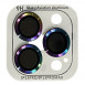 Захисне скло Metal Classic на камеру (в упак.) для Apple iPhone 13 Pro / 13 Pro Max Бузковий / Rainbow