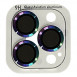 Захисне скло Metal Classic на камеру (в упак.) для Apple iPhone 15 Pro (6.1") / 15 Pro Max (6.7") Бузковий / Rainbow