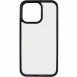 TPU+PC чохол Chrome Buttons для Apple iPhone 13 Pro (6.1") Чорний