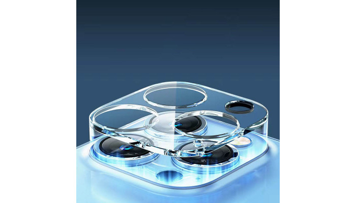 Защитное стекло на камеру Full Block (тех.пак) для Apple iPhone 12 Pro (6.1