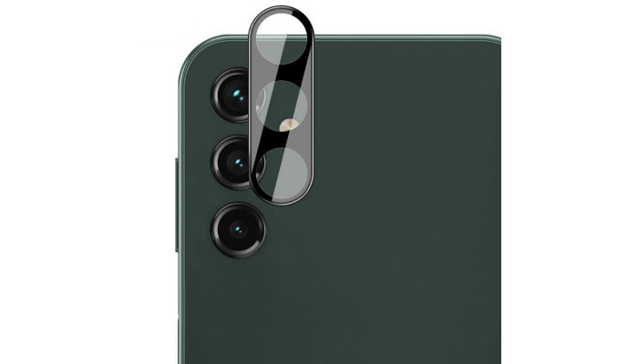 Защитное стекло на камеру Full Block (тех.пак) для Samsung Galaxy S24+ Черный - фото