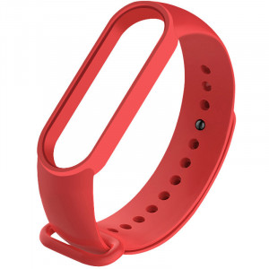 Силиконовый ремешок для Xiaomi Mi Band 3/4 Красный / Red