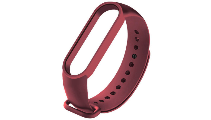 Силиконовый ремешок для Xiaomi Mi Band 7 Бордовый / Maroon - фото