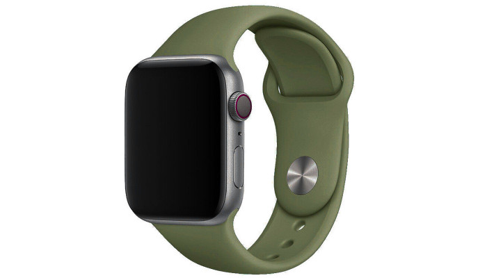 Силиконовый ремешок для Apple Watch Sport Band 38 / 40 / 41 (S/M & M/L) 3pcs Зеленый / Olive - фото
