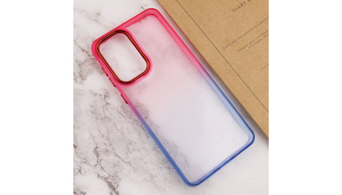 Чохол TPU+PC Fresh sip series для Samsung Galaxy A33 5G Синій / Рожевий - фото