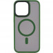 TPU+PC чохол Metal Buttons with MagSafe для Apple iPhone 15 Pro (6.1") Зелений