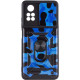Ударостійкий чохол Camshield Serge Ring Camo для Xiaomi Poco X4 Pro 5G Синій / Army Blue - фото