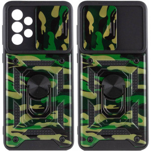 Ударостійкий чохол Camshield Serge Ring Camo для Samsung Galaxy A73 5G Зелений / Army Green