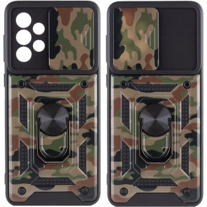 Ударопрочный чехол Camshield Serge Ring Camo для Samsung Galaxy A73 5G Коричневый / Army Brown