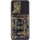 Ударостійкий чохол Camshield Serge Ring Camo для Samsung Galaxy A73 5G Коричневий / Army Brown - фото
