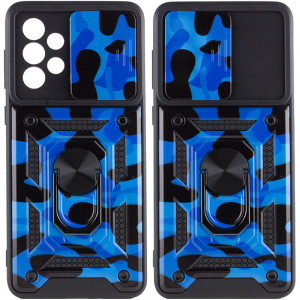 Ударостійкий чохол Camshield Serge Ring Camo для Samsung Galaxy A73 5G Синій / Army Blue