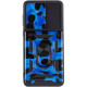 Ударопрочный чехол Camshield Serge Ring Camo для Samsung Galaxy A73 5G Синий / Army Blue - фото